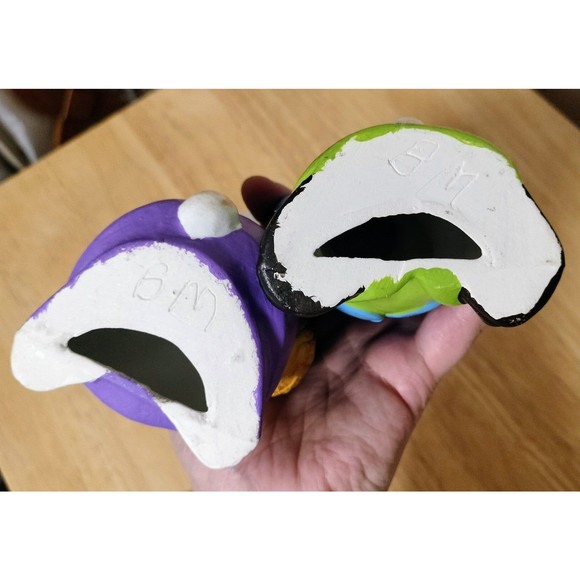 Vintage Hand Painted Bunny Rabbit Couple - Picture 5 of 6